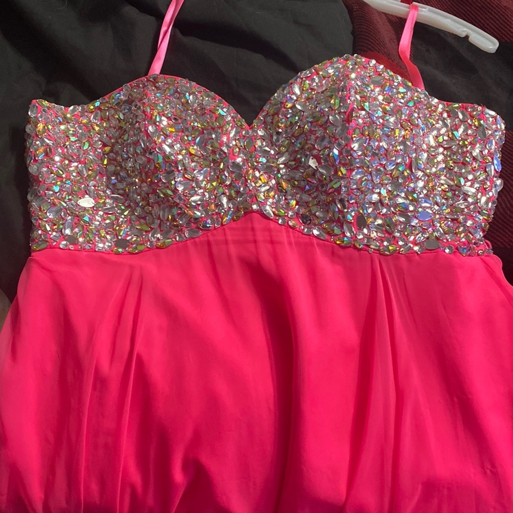 This was my prom dress last year, my cousin wore it to her prom the year before